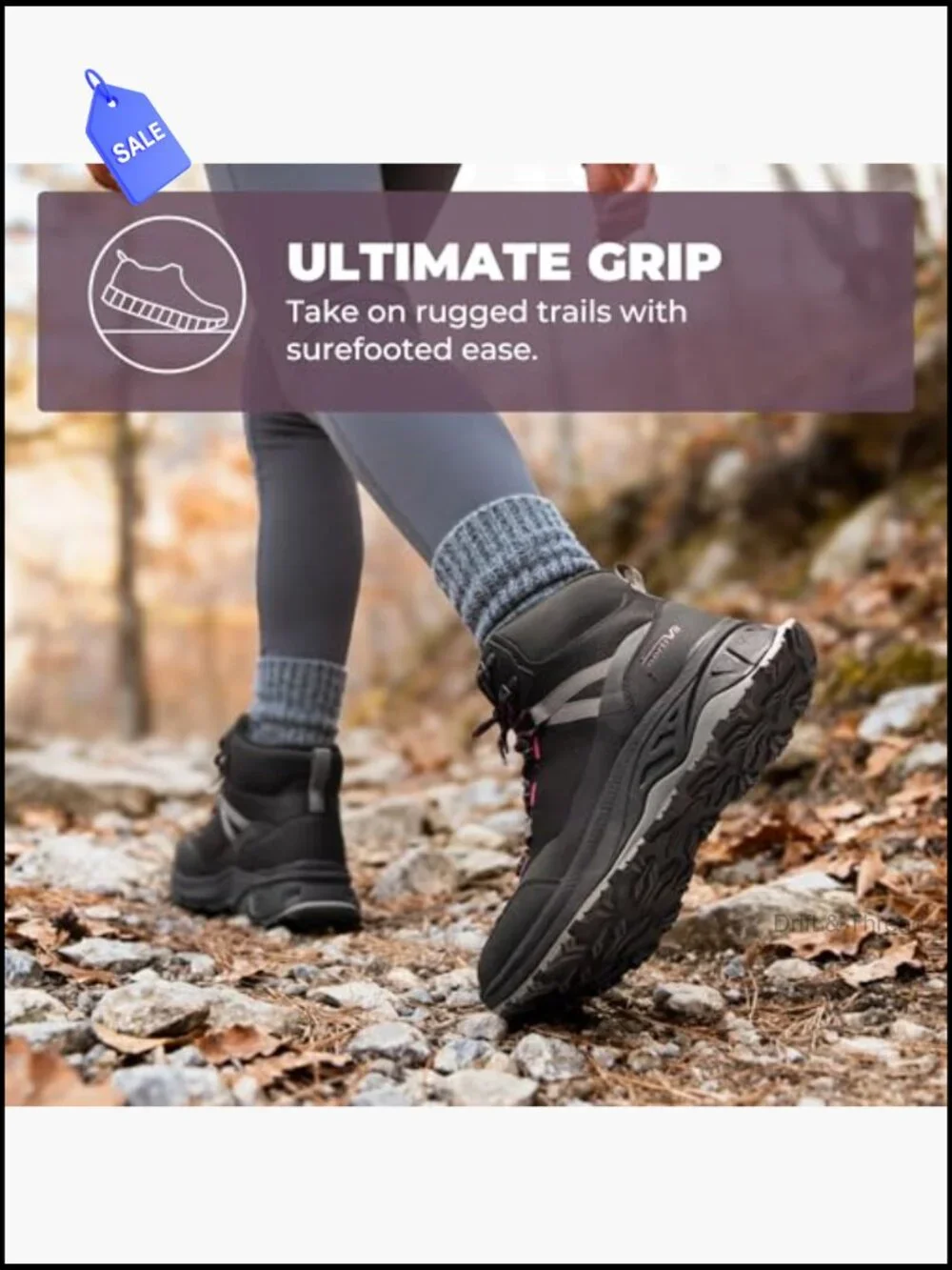 Waterproof Hiking Boots Lightweight Low-top Ankle Lace-up